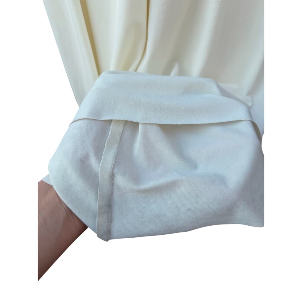 Mary L. Couture White Maxi Dress Gown Embellished Brooch Lace Up Back Size 6 - Picture 4 of 9